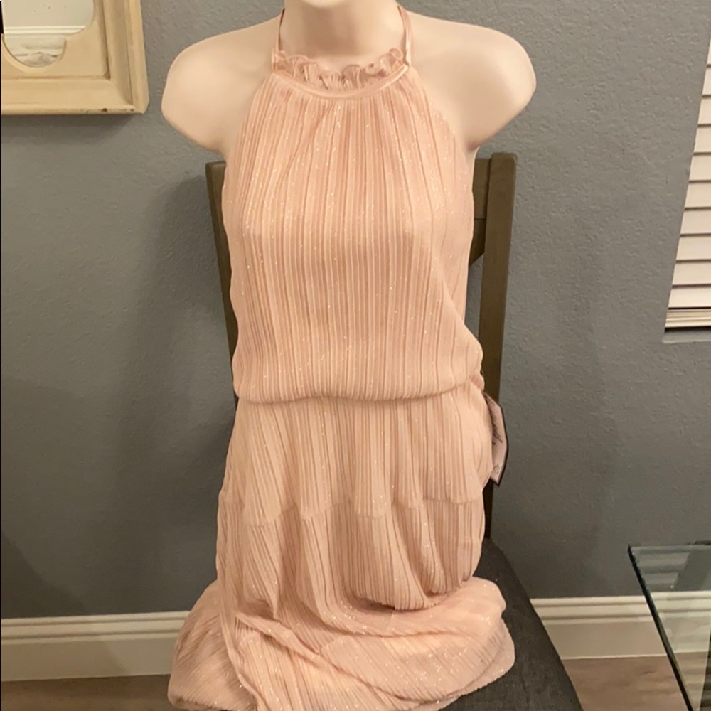 Speechless maxi halter dress 11 blush